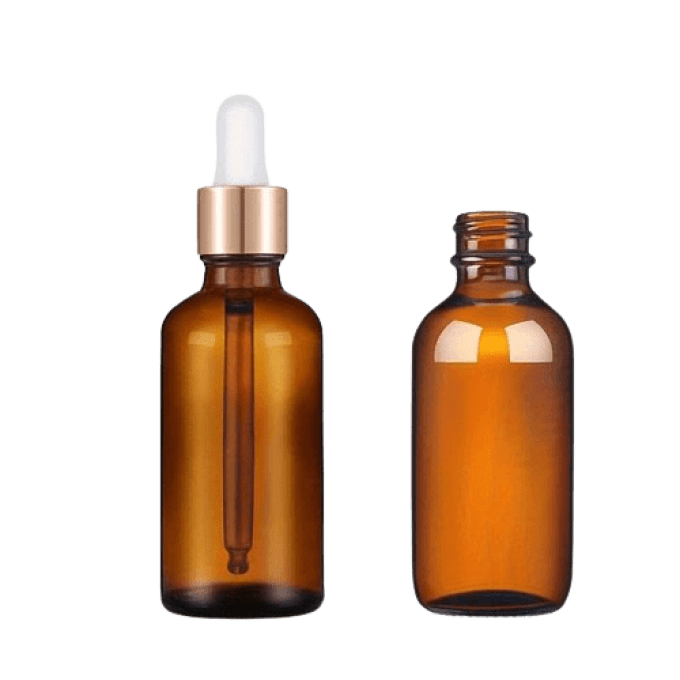 Flacon compte-gouttes en verre ambre 30 ml 