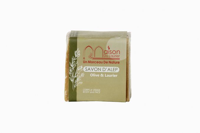 Lot de trois savons d'Alep 55% de l'huile de baie de laurier et 45% de l'huile d'olive 200 gr